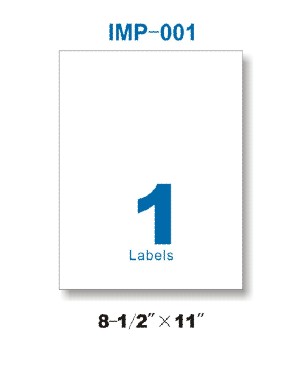 8.5”x11” Multi-Purpose Label